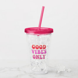 Alleen voor goede virussen - Fun 60-jarigen Typogr Acryl Drinkbeker