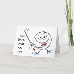 ALLEEN VOOR *GOLFER'S BIRTHDAY* OM HET TE BEGRIJPE KAART