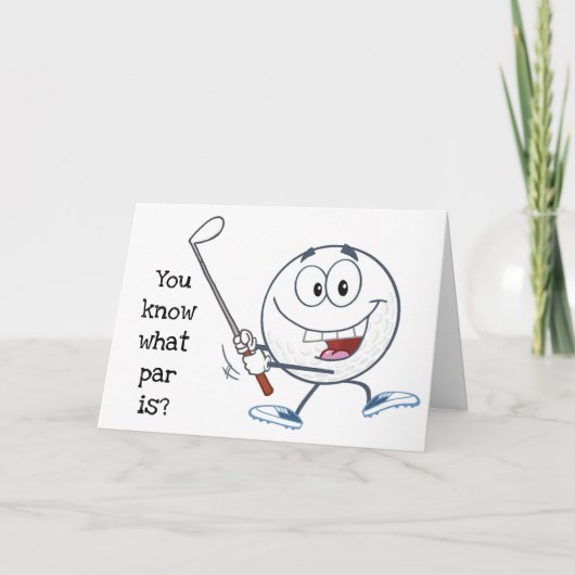 ALLEEN VOOR *GOLFER'S BIRTHDAY* OM HET TE BEGRIJPE KAART (Voorkant)