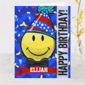 Alleen voor hem! Giant Smile Aangepaste Grote Verj Kaart (Gele Bloem)