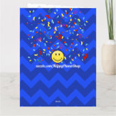 Alleen voor hem! Giant Smile Aangepaste Grote Verj Kaart (Achterkant)