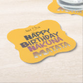 Alleen voor je Happy Birthday Kartonnen Onderzetters (Gekanteld)