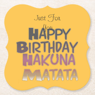 Alleen voor je Happy Birthday Kartonnen Onderzetters