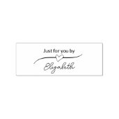 Alleen voor Jou Bij Uw Naam in Script met Hart Rubberstempel (Afrduk)