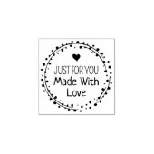 Alleen voor jou, gemaakt met liefde, kleine bedrij rubberstempel (Afrduk)