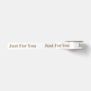 ALLEEN VOOR JOU GEPERSONALISEERDE TEKST EN LOGO WI SATIJNEN LINT