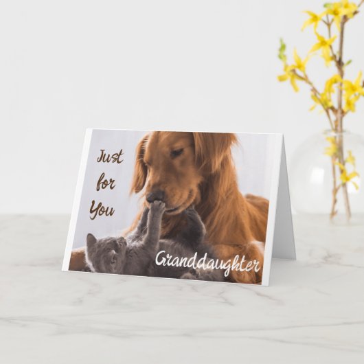 **ALLEEN VOOR JOU KLEINDOCHTER** VERJAARDAG IS BIJ KAART (Gele Bloem)