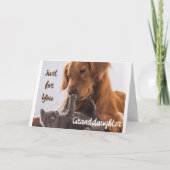 **ALLEEN VOOR JOU KLEINDOCHTER** VERJAARDAG IS BIJ KAART (Voorkant)