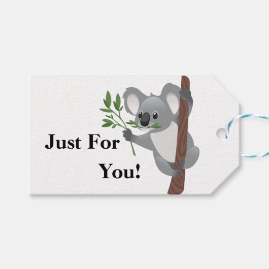 Alleen Voor Jou Koala Beer  Cadeaulabel (Voorkant (Horizontaal))