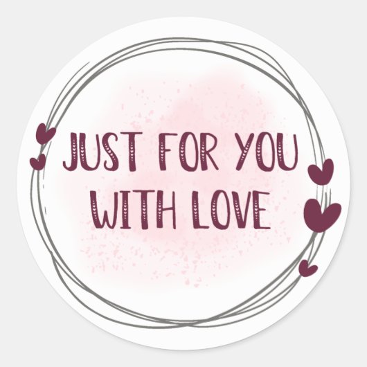 Alleen voor jou met Love Sticker (Voorkant)