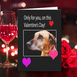 Alleen voor jou op Valentijnsdag Rhodesian Ridgeba Feestdagen Kaart