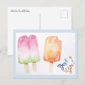 Alleen voor jou - Popsicle Briefkaart (Voorkant / Achterkant)
