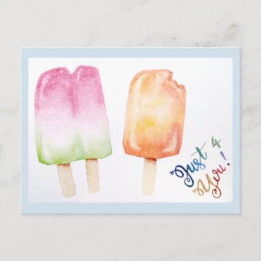 Alleen voor jou - Popsicle Briefkaart (Voorkant)