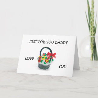 "ALLEEN VOOR JULLIE DADDY" KOMT THUIS KAART