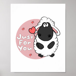 Alleen voor jullie hebben Kawaii grappige schapen  Poster