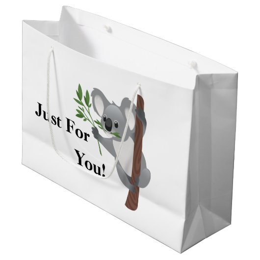 Alleen voor jullie Koala Beer Groot Cadeauzakje (Voorkant Gekanteld)