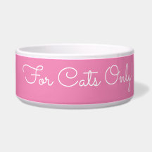 Alleen voor katten! Grappig bericht Wit schrift, R