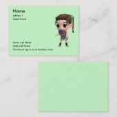 Alleen voor kinderen contactkaartje (Voorkant / Achterkant)