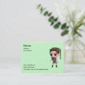 Alleen voor kinderen contactkaartje (Staand voorkant)