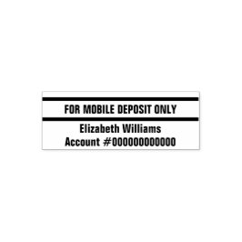 Alleen voor mobiele aanbetaling Bankrekeningnummer Zelfinktende Stempel