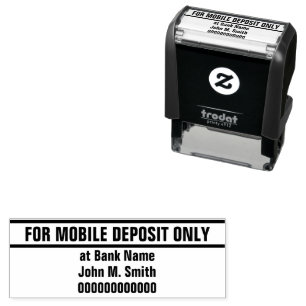 Alleen voor mobiele stortingen Banknaam & rekening Zelfinktende Stempel