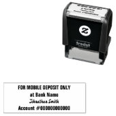 Alleen voor mobiele stortingen Cursief script naam Zelfinktende Stempel (In situ)