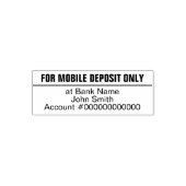 Alleen voor mobiele stortingen op bankrekeningnumm  zelfinktende stempel (Design)