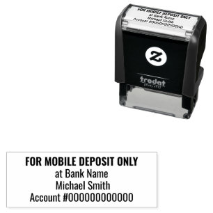 Alleen voor mobiele stortingen via bankieren app c zelfinktende stempel