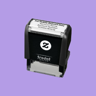 Alleen voor mobiele stortingsrekening Naam en -num Zelfinktende Stempel
