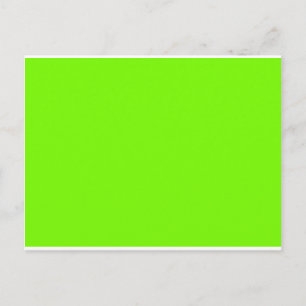 Alleen voor Neon Yellow Green Color Briefkaart
