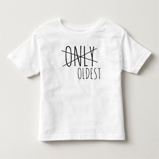 Alleen voor Oldest, nieuwe babyaankondiging Kinder Shirts (Voorkant)