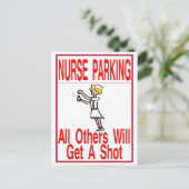 Alleen voor parkeren briefkaart (Staand voorkant)