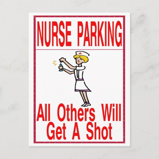 Alleen voor parkeren briefkaart (Voorkant)