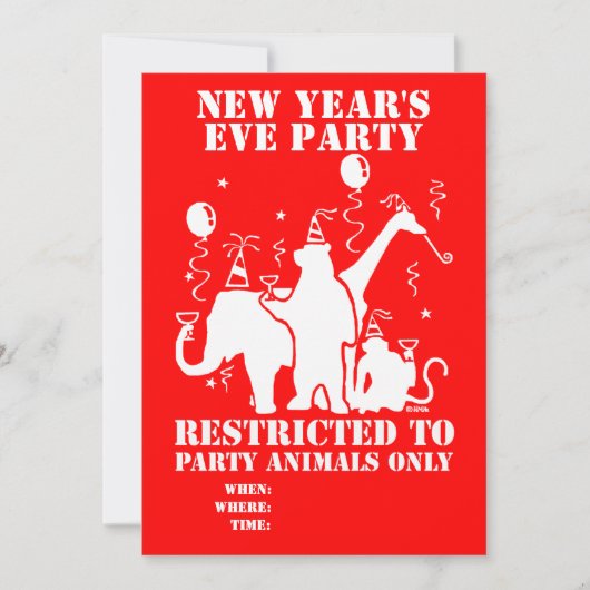 Alleen voor partijdieren kaart (Voorkant)