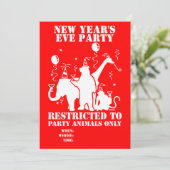 Alleen voor partijdieren kaart (Staand voorkant)