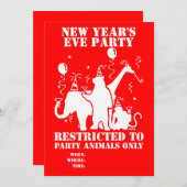 Alleen voor partijdieren kaart (Voorkant / Achterkant)