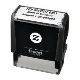 Alleen voor storting Bank of Credit Unie Zelfinktende Stempel