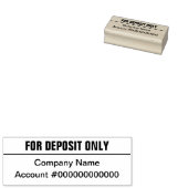 Alleen voor storting Bedrijfsnaam Bankrekeningnumm Rubberstempel (Gestempeld)