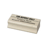 Alleen voor storting Bedrijfsnaam Bankrekeningnumm Rubberstempel (Stempel)
