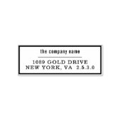 Alleen voor storting Bedrijfsnaam Zelfinktende Stempel (Design)