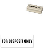 Alleen voor storting rubberstempel (Gestempeld)