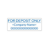 "ALLEEN VOOR STORTING" w/ Custom Name Rubber Stamp Zelfinktende Stempel (Design)