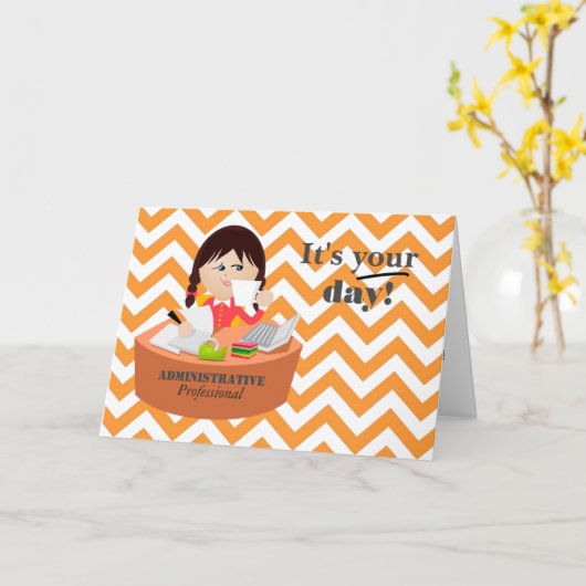 Alleen voor u Administratieve Professionals Day Ka Kaart (Gele Bloem)