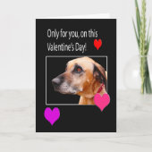 Alleen voor u op de Rhodezische Ridgeback van de V Feestdagen Kaart (Voorkant)