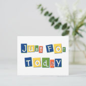 Alleen voor vandaag briefkaart (Staand voorkant)