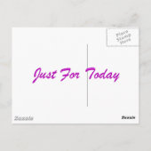 Alleen voor vandaag briefkaart (Achterkant)