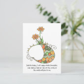 Alleen voor vandaag, briefkaart (Staand voorkant)