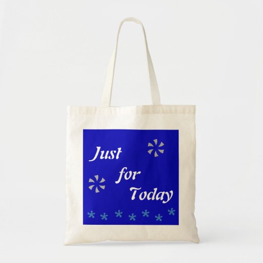 Alleen voor vandaag canvas tas (Voorkant)