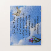 Alleen voor vandaag de vlinder Inspirerend Legpuzzel (Verticaal)