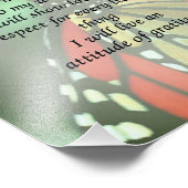 Alleen voor vandaag Inspirerend monoarch Butterfly Foto Afdruk (Hoek)